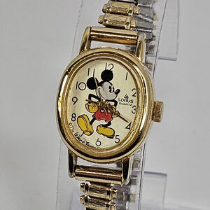 Working LORUS Mickey Mouse V811-5070 RO Women’s Walt Disney Watch Clean